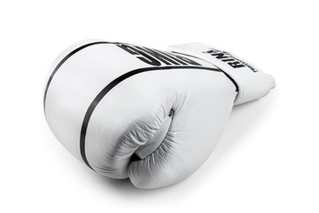 БЕЛЫЕ КОЖАНЫЕ БОКСЕРСКИЕ ПЕРЧАТКИ COMPETITON 12 УНЦИЙ