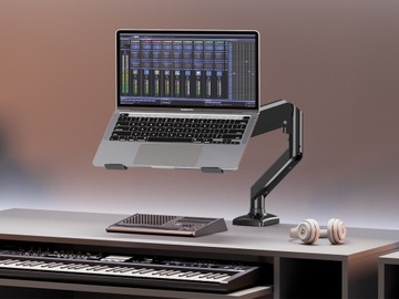 Подставка для ноутбука, настольный держатель 2-в-1, регулируемый, вращающийся, БЕСПЛАТНАЯ ткань