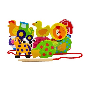 NAWLEKANKA KLOCKI MONTESSORI FARMA ZWIERZAK WOOPIE