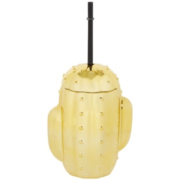 Kubek zakręcany na napoje lemoniadę drinki ze słomką Glamour 650 ml kaktus