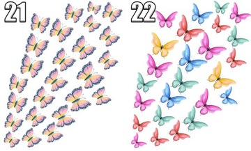 ВАФЕЛЬНЫЕ БАБОЧКИ 3D БАБОЧКИ ДЛЯ УКРАШЕНИЯ ТОРТА 25 шт.