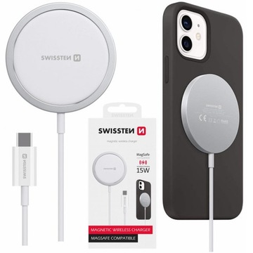 Swissten MagSafe Ładowarka indukcyjna MagStick 15W
