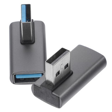 2 szt. Adapter USB 90 stopni Adapter USB A Adapter USB 30