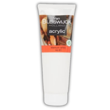FARBA AKRYLOWA Van Bleiswijck BIAŁA 250 ml BIAŁA FARBA AKRYLOWA