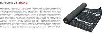 Кровельная мембрана Eurovent VStrong 200 г/м2 на м2