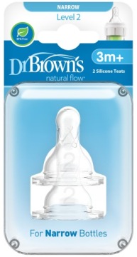 Smoczek DR BROWNS Standard 3-6 m (2 sztuki)