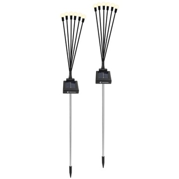 СОЛНЕЧНЫЕ САДОВЫЕ ЛАМПЫ С ПРИВОДОМ ШАРИКИ 2 шт.