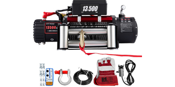 Электрическая лебедка VEVOR 13500LBS Стальной трос