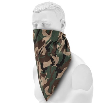 Chusta ochronna komin maska moro Mil-Tec bandana Bandama woodland