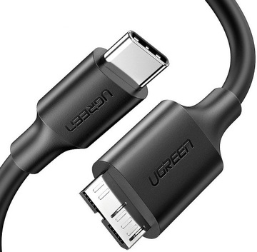 KABEL USB C - micro USB 3.0 do dysku 1m UGREEN