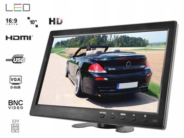 HD 10-дюймовый монитор HDMI VGA USB AV BNC 12 В
