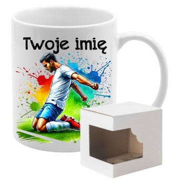 KUBEK PIŁKA NOŻNA FOOTBALL PIŁKARZ PIŁKARKA +DOWOLNE IMIĘ WZORY