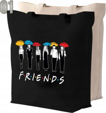 Хлопковая сумка ДРУЗЬЯ + ИМЯ