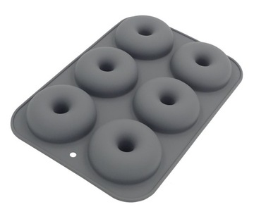 СИЛИКОНОВАЯ ФОРМА ДЛЯ ВЫПЕЧКИ ПОНЧИКОВ, 6 ГНЕЗД.