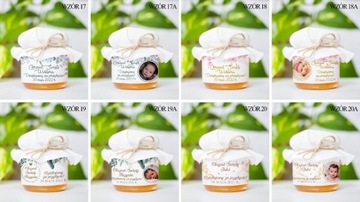 Спасибо Причастие Крещение с фото Мед Медовые конфеты желейная баночка