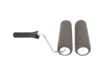 2x Wałek do gładzi gipsu 25cm + uchwyt 25cm zestaw ZEBRA NABU