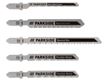 PARKSIDE Zestaw 5x brzeszczot do wyrzynarki Metal