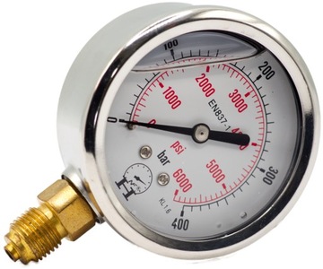 Manometr zegar hydrauliczny 400 Bar 63mm