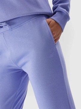 ЖЕНСКИЕ СПОРТИВНЫЕ БРЮКИ 4F, СПОРТИВНЫЕ ДЖОГГЕРЫ, ХЛОПОК AW23F474