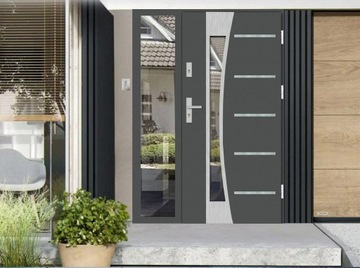 ДВЕРИ С ДЕРЕВЯННЫМ СВЕТОМ. DB INOX 14ZD 120-150CM 72MM ТЕРМО