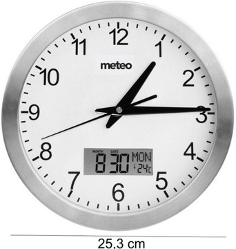 НАСТЕННЫЕ ЧАСЫ С ТЕРМОМЕТРОМ И МЕТЕОДАТОЙ ZP8