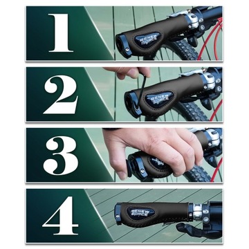 Удобные ручки Велосипедные ручки Велосипедные ручки Противоскользящая Прочная ЭКО-КОЖА