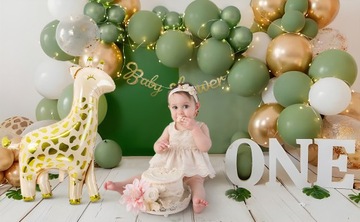 Воздушный шар-гирлянда с бантом Оливково-зеленые воздушные шары размера XXL ДЛЯ 1-го дня рождения КРЕЩЕНИЕ ПРИЧАСТИЕ КРЕЩЕНИЯ