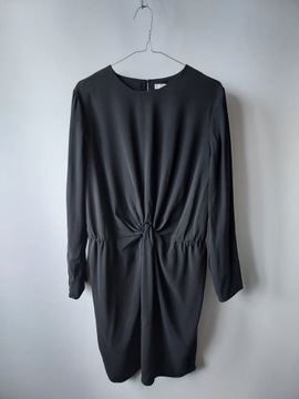 MANGO czarna ołówkowa sukienka R L