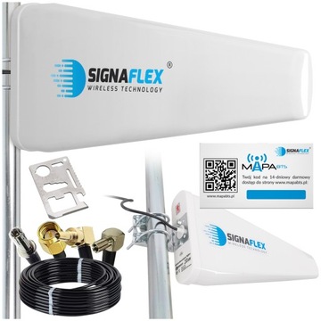 ANTENA ZEWNĘTRZNA DO ROUTERA INTERNETU TELEFONU 3G 4G 5G LTE ZTE HUAWEI 10m