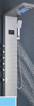 ГИДРОМАССАЖНАЯ ДУШЕВАЯ ПАНЕЛЬ INOX LED ВОДОПАД