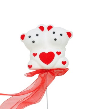 ДВОЙНОЙ МИШКА НА РОЗОВЫЙ ДЕНЬ ВАЛЕНТИНА, 1 ШТ. H23CM