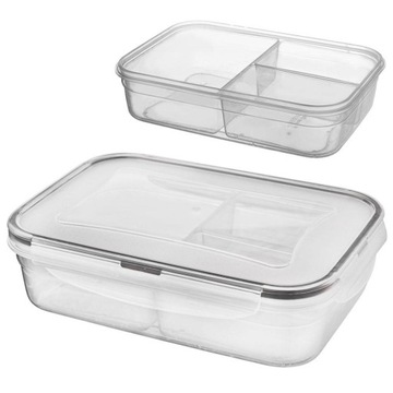 Pojemnik na Żywność Dzielony 3 Wkłady Lunchbox 1l