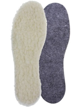 WKŁADKI DO BUTÓW ZIMOWE FILCOWE WEŁNA OWCZA r. 45