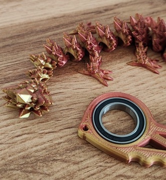 Keyspinner Keyrambit+DRAGON CRYSTAL BABY DRAGON TikTok - ЗОЛОТО