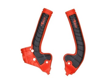 RACETECH OSŁONY RAMY KTM SX 85 '18-'24 KOLOR CZERWONY / CZARNY