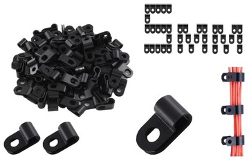 100x 5 mm OBEJMA 3/16 TYP-R UCHWYT KABLA PRZEWODU HAMULCOWEGO PALIWA OPASKA