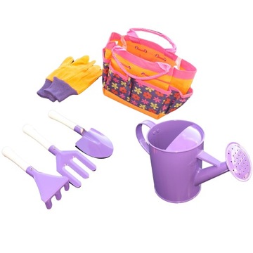 Детский набор инструментов, 6 шт., маленькая сумка-садовник.