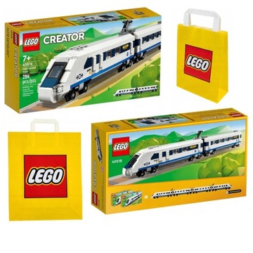 LEGO Creator 40518 Pociąg Szybkobieżny Klocki 7+ Torba Prezentowa