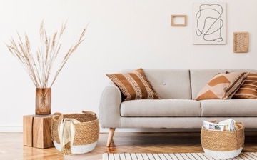 НАБОР ИЗ 2 КОРЗИН ИЗ МОРСКОЙ ТРАВЫ В БОХО