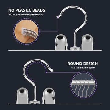 Зажим для крепления перчаток. Вешалка для брюк из нержавеющей стали.