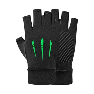 Новые тонкие дышащие велосипедные перчатки с половиной пальца из ледяного шелка для спорта на открытом воздухе