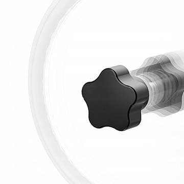 Зажим для чистки пластинок, белая виниловая пластинка диаметром 116 мм.