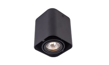 Lampa natynkowa GU10 90x90x100 czarna z regulacją