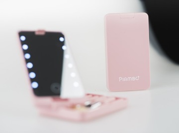 ЗЕРКАЛО ДЛЯ МАКИЯЖА со светодиодной подсветкой + 5 кистей в футляре для рисования с подсветкой