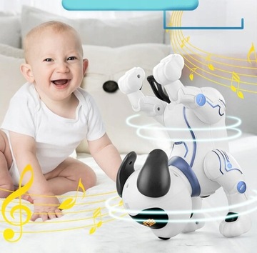 ИНТЕРАКТИВНАЯ РОБО-СОБАКА С ДИСТАНЦИОННЫМ УПРАВЛЕНИЕМ ГОЛОСОМ СОБАКА ТАНЦУЕТ ПРОГУЛЯЕТ + ДИСТАНЦИОННОЕ УПРАВЛЕНИЕ