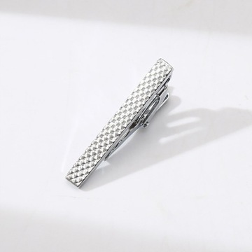 Mens Classic Tie Clip 4.5cm Short Fashion Silver