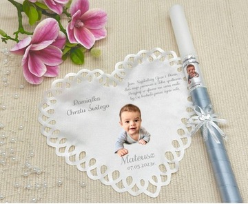 СВЕЧА И КРЕСТАЛЬНАЯ ОДЕЖДА НА КРЕЩЕНИЕ ФОТО НАИМЕНОВАНИЕ