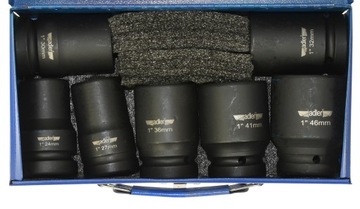 ADLER ZESTAW NASADEK UDAROWYCH 1'' 24-46mm 7 SZT.
