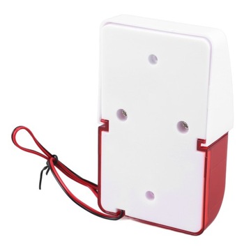 Przewodowy alarm stroboskopowy, migające światło 220 V, sygnał dźwiękowy