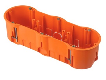 Puszka potrójna podtynkowa fi60 do karton-gips